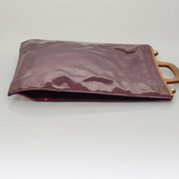 LOUIS VUITTON Monogram Vernis Stanton Tote Bag Purple Viole M91079 - Picture 4 of 12